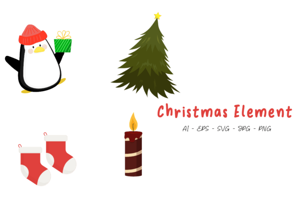 Christmas Element Graphics Freebies