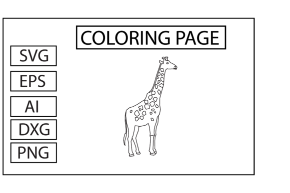 Coloring Page Giraffe Graphics and Coloring Pages Amp