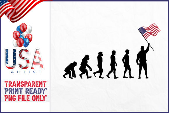 Evolution Silhouette with USA Graphics Freebies