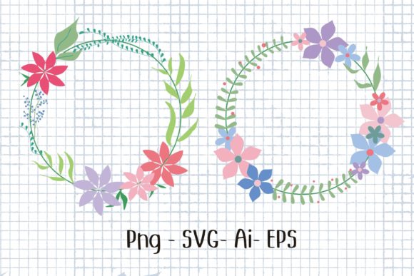 Flower Wreath 2: Graphics for Freebies