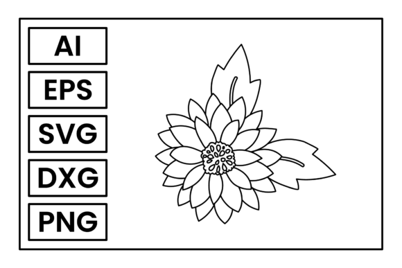 Flowers Coloring Page Graphic Crafts