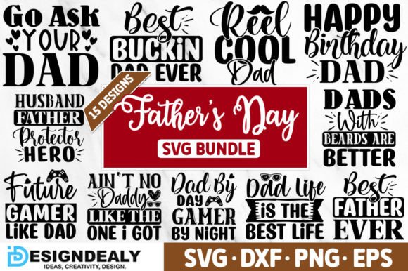 Free Father's Day SVG Bundle: Graphics for Crafts