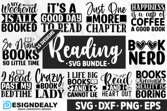 Free Reading SVG Bundle: Graphics for Crafts and Content