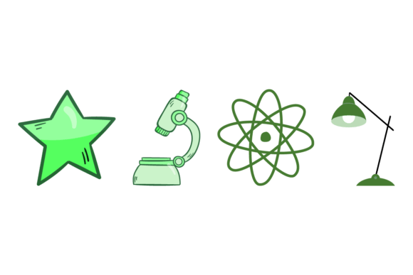 Green School Supplies: Graphics for Creative Freebies