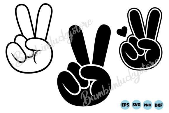 Hand Peace Sign Svg Review