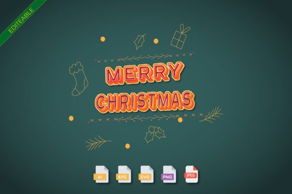 Merry Christmas Vector PNG: Graphics for Freebies