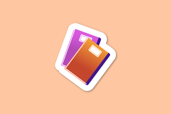 Sticker School Graphic Design Cute