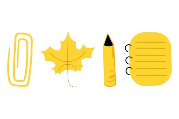 Unique Yellow School Tool Graphics Freebies