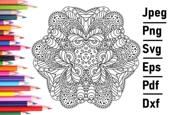 Zentangle Mandala Graphics Freebies